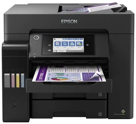 Epson EcoTank ET-5850 Alt-i-ett blekkskriver multifunksjonsenhet med faks - Farge - Blekk