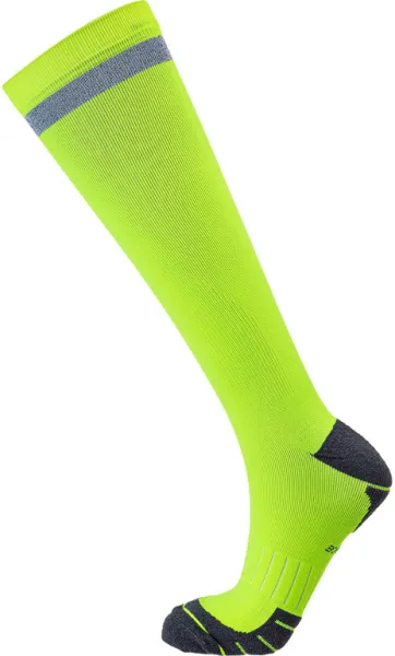 Endurance Torent Reflective Long - Løpesokker m. kompresjon - Safety Yellow - Str. 39/