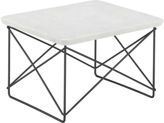 Vitra Occasional LTR Nattbord Lys Marmor/Sort